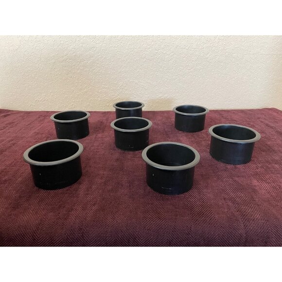 8 Large Black Cup Drink Holders Poker Table Boat RV Car Truck Couch Recliner - Picture 4 of 5